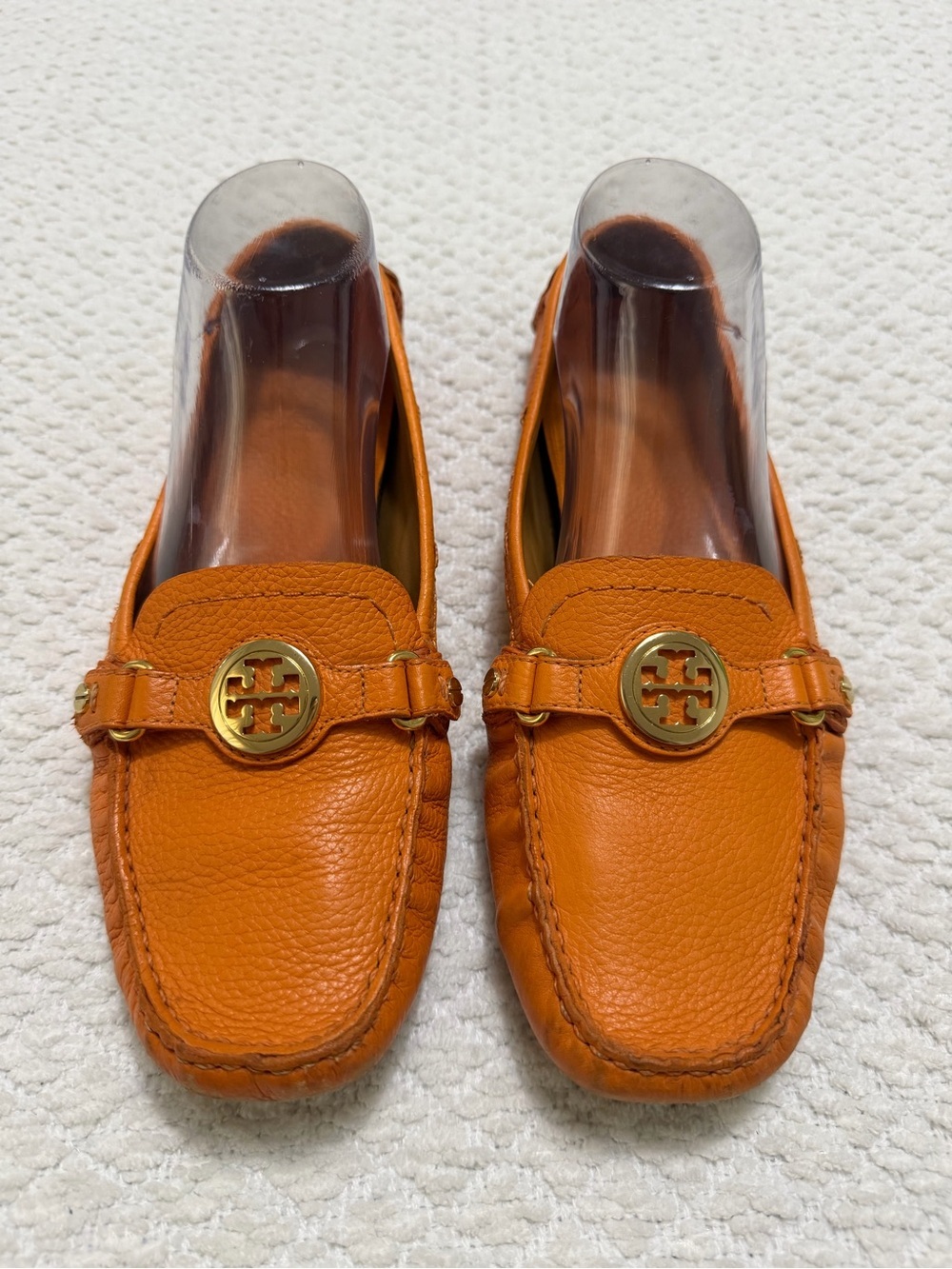 Tory Burch Atta Tangerine Leather Loafer Women’s Size 9